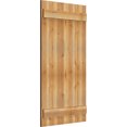 thumbnail image 2 of 26 7/8"W X 50"H Timbercraft Five 5 3/8" Boards Joined Board-N-Batten Shutters, Rough Sawn Western Red Cedar (Per Pair), 2 of 13
