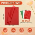 thumbnail image 2 of Uxcell 90 Sheets Colored Tissue Paper Bulk for Gift Bags, 19.7x13.8" Christmas Tone Assorted Color Wrapping Paper for Craft Holidays Christmas Birthday Wedding Filler Flower Decor, 2 of 6