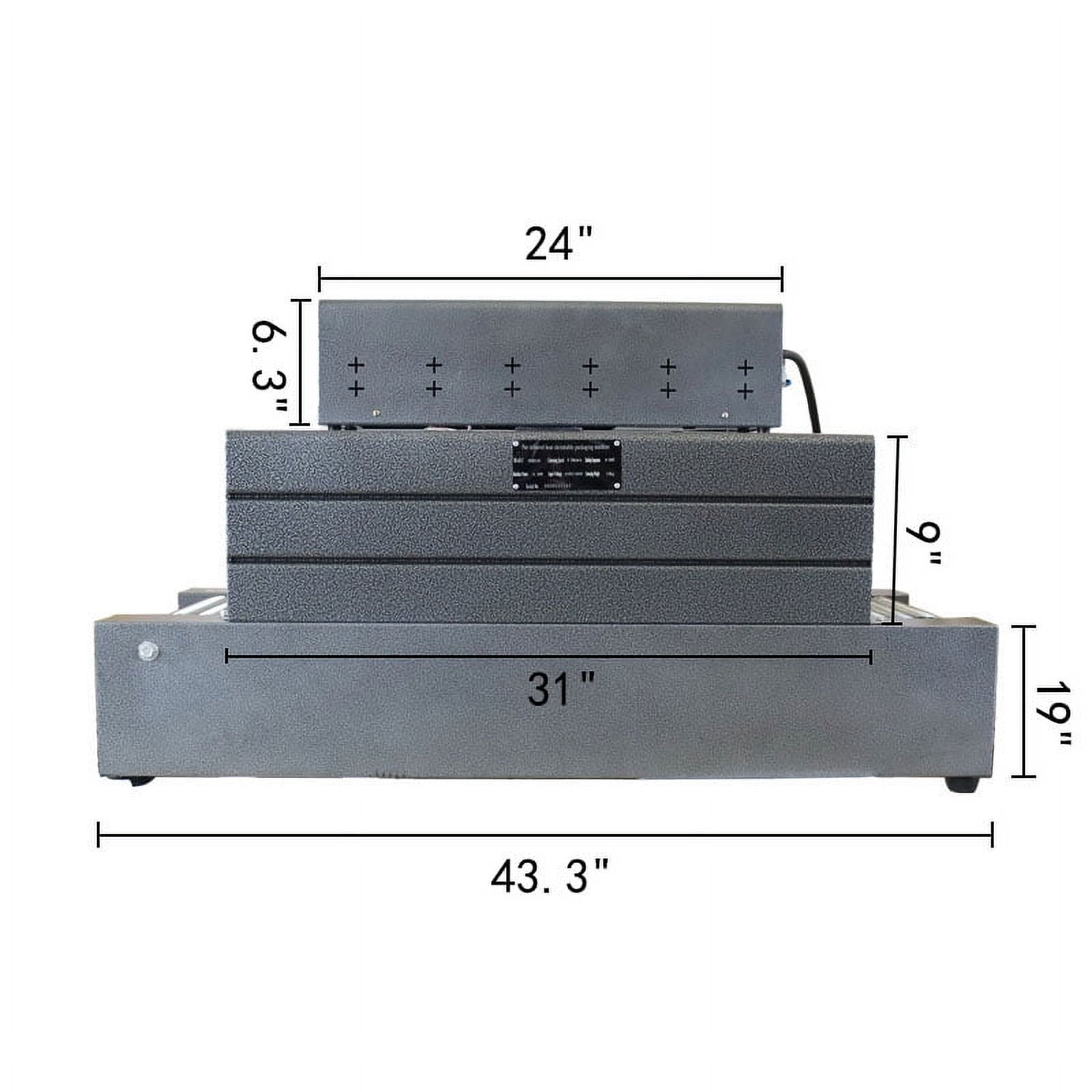 22lb Shrink Tunnel Sealing Packing Machine Thermal Heat Shrink Wrap Machine for Food Stationery Hardware Tools Daily Necessities Packing 220V