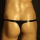 thumbnail image 2 of Ropa interior para hombre, tanga sexy de cuero brillante para hombre, anillo de hierro, cintura baja, ropa interior en forma de T, tanga elástica para hombre, 2 of 5