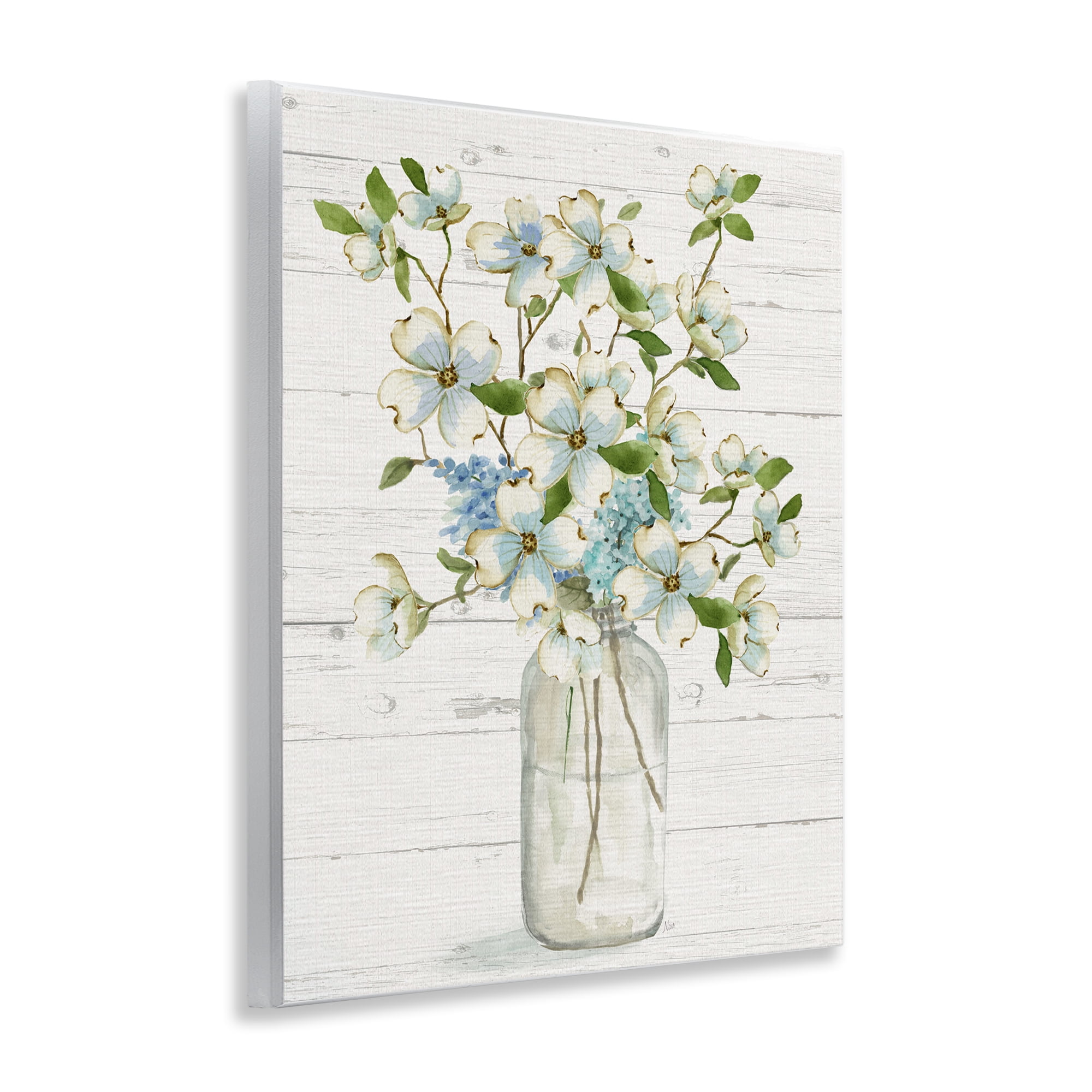 Stupell Industries Soft Dogwood Bouquet Botanical & Floral Painting Unframed Art Print Wall Art, 11 x 14