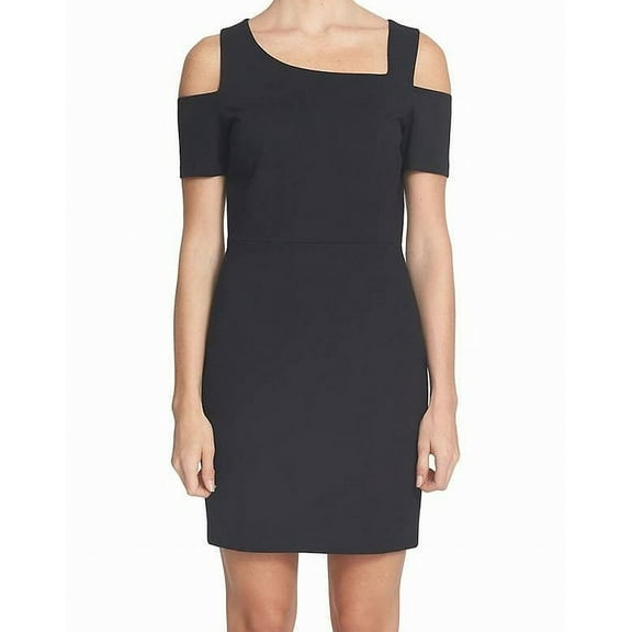 1. State Women's Asymmetrical Cold-Shoulder Sheath Dress