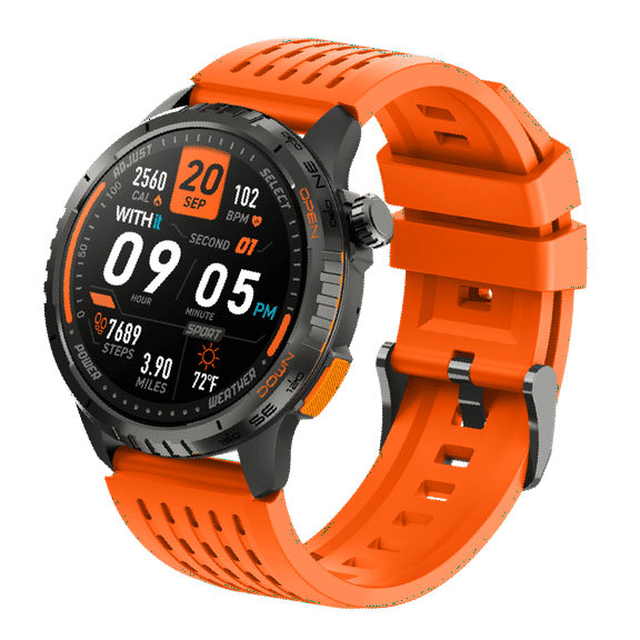 WITHit Zetta Series Smartwatch, 1.43" Full Touch Amoled Screen, Unisex