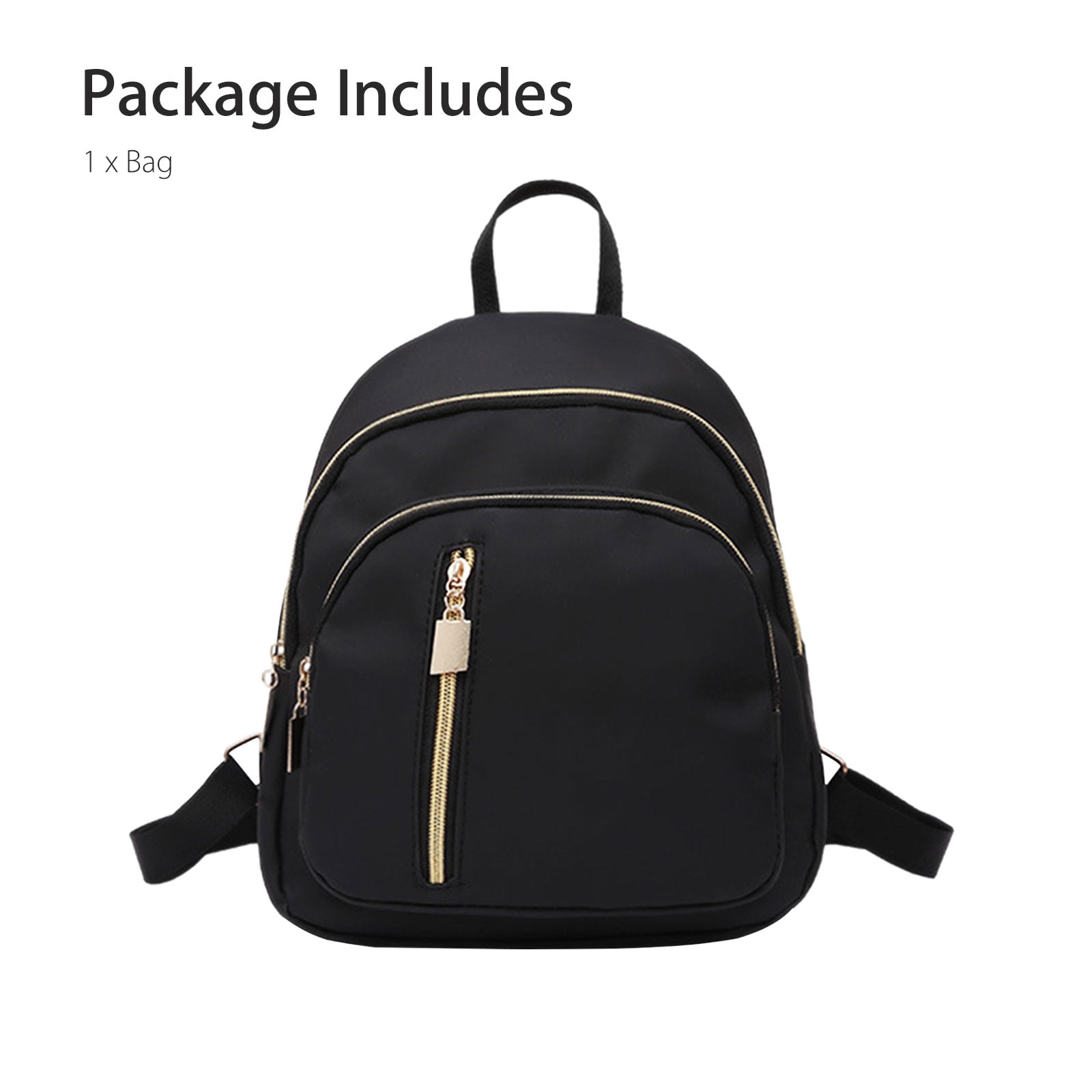 cute small black backpack