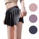 thumbnail image 1 of Soidarity Pantalones cortos de verano para correr para mujer 2 en 1, pantalones cortos de secado rápido para maratón, pantalones cortos deportivos Uniforme atlético negro XXL Soidarity OD001999-21B, 1 of 1