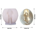 thumbnail image 3 of Romantic Angel Wings Couple Candle Mold - Hugging Lovers Silicone Mould for Candle Making, Resin, Soap. DIY Wedding Anniversary Valentine's Gift. Aesthetic Home Decor. 4.1 Inch Height (Mold Only), 3 of 7
