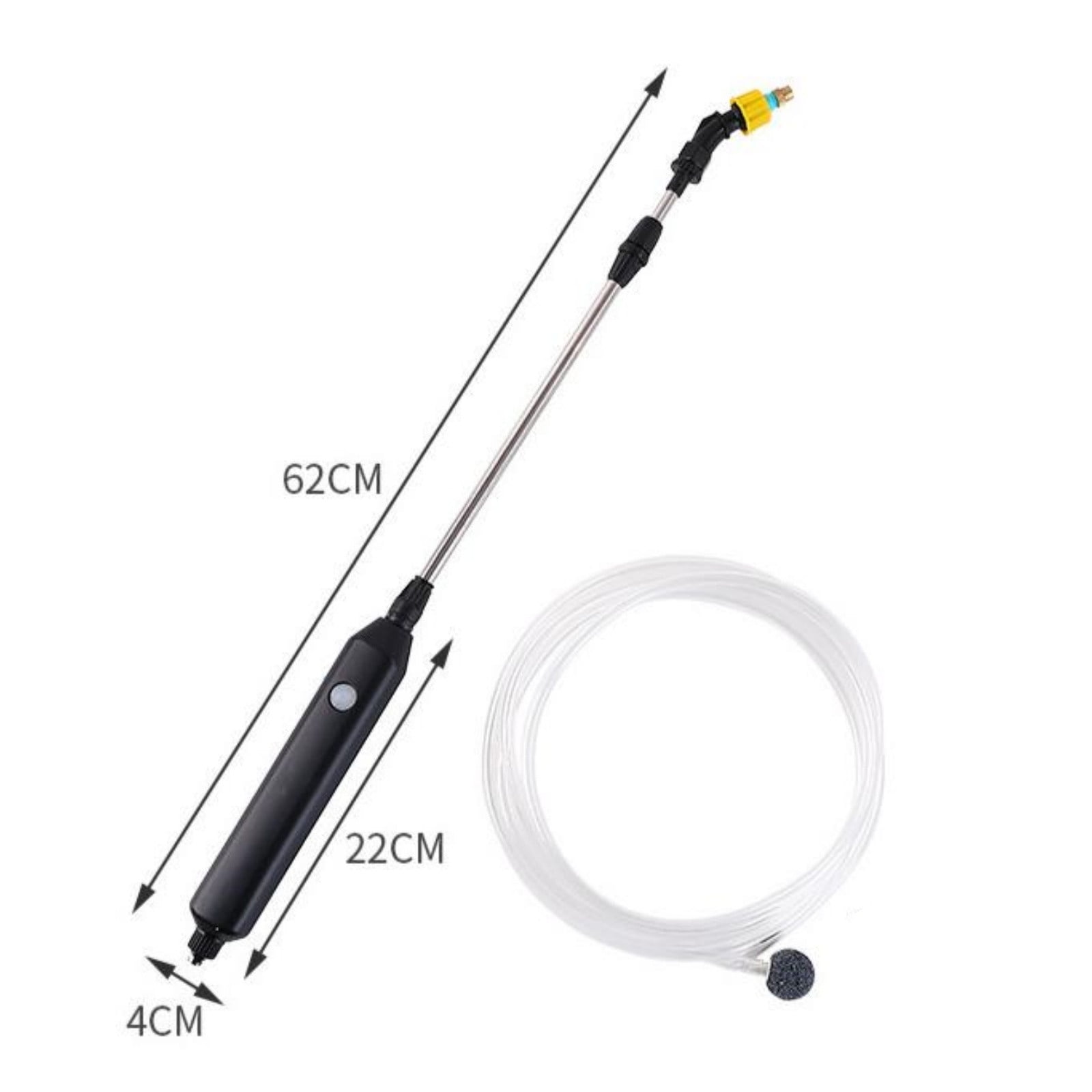 L Watering Can Electric Spray Implement For Gardening Flowers Plants With Adjustable Nozzle And Long 16.4 Feet Hose For Extended Reach