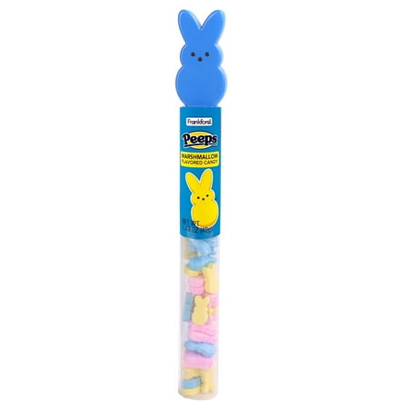 Frankford Peeps Bunny Tube Topper w/Marshmallow Flavor Candy 1.2oz