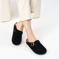thumbnail image 7 of Ecetana Womens Suede Clogs Comfort Slip-On Mules with Adjustable Buckle Strap Indoor Outdoor Sandals, 7 of 7
