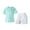 C-Light Green+White, variant on Boys Athletic Short Set Kids Girl Quick Dry Lightweight Short Sleeve T Shirt Elastic Waist Short Summer Active Outfit