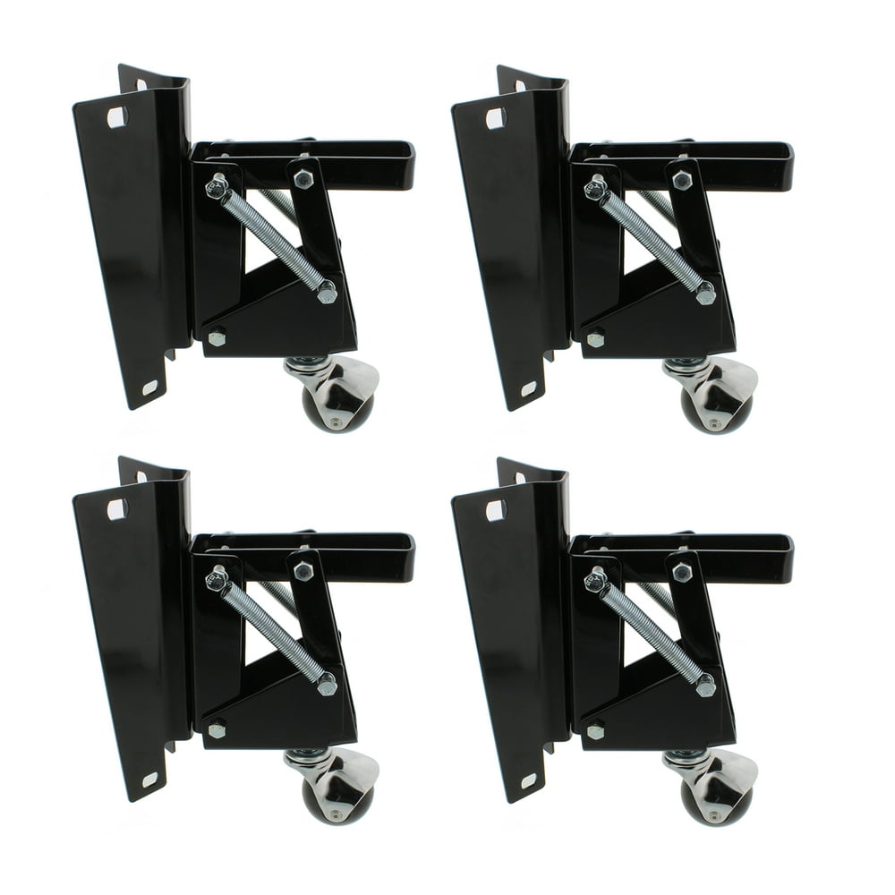 DCT HeavyDuty Retractable Workbench Swivel Caster Wheels with Bracket 4Pack