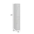 thumbnail image 4 of BDS Locker 30 X 50 cm 2 tier Flat pack (28112) - Main unit(Light Gray), 4 of 8