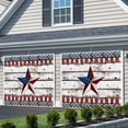 thumbnail image 3 of 4th of July Star Garage Door Cover Banner 7 x 16 FT, Independence Day American Flag Garage Door Curtains Backdrop with Grommets for Indoor Outdoor Wall Party Porch Yard Decorations Background, 3 of 9