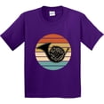 thumbnail image 3 of Inktastic French Horn Retro Music Sunset Youth T-Shirt, 3 of 5