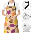 thumbnail image 6 of Pofeuu Acorn Autumn Fall Leaf Leaves Print Waterproof Apron with Pockets Adjustable Cooking Aprons Kitchen Bib for Baking Household Cleaning, 6 of 8