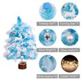 thumbnail image 5 of Blueek Feather Tabletop Christmas Trees, Mini Table Pine Trees with Wooden Base, Artificial Desktop Christmas Trees for Holiday Home Party Desk Decorations, 5 of 6