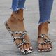 thumbnail image 5 of Sandalias Mujer Zapatillas planas con estampado de punta abierta Cómodos zapatos romanos de playa Flip Flop Wmkox8yii  hj789, 5 of 5