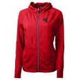 thumbnail image 2 of Women's Cutter & Buck Red Western Kentucky Hilltoppers Adapt Eco Knit Hybrid Recycled Full-Zip Hoodie, 2 of 3