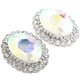 thumbnail image 4 of pendiente de perno prisionero de circonio mujeres pendientes de de ovalados joyería de moda Plata, 4 of 6