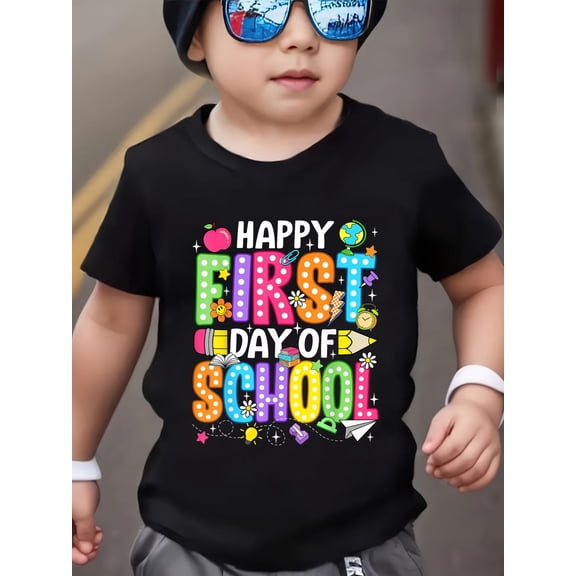Happy First Day of School Teacher Girls Kids Back to School Kids T-Shirt