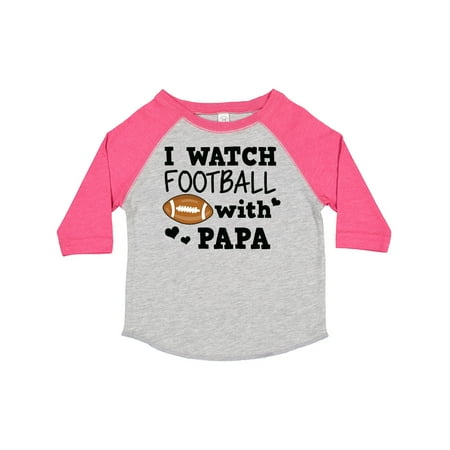 

Inktastic I Watch Football with My Papa Gift Toddler Boy Girl T-Shirt