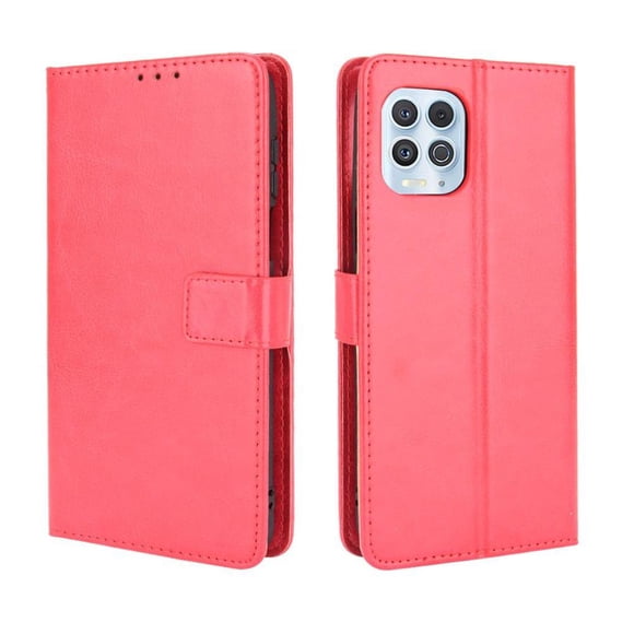 Funda tipo libro para Motorola MOTO G100, cartera todo‑en‑uno, funda multifuncional con tarjetero y correa de muñeca desmontable