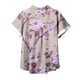 thumbnail image 4 of Fiudx Ofertas de La Semana Blusas de Manga Corta Estampadas Informales Regulares para Mujertop, 4 of 5