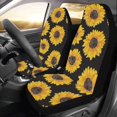 thumbnail image 2 of RYLABLUE Set of 2 Car Seat Covers Sunflower Pattern Universal Auto Front Seats Protector Fits for Car,SUV Sedan,Truck, 2 of 4