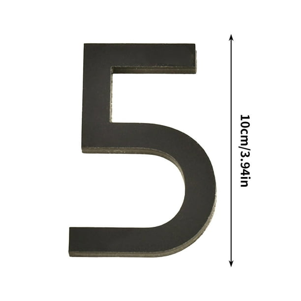 Placa de Número de Acrílico de 10 cm, Creando Decoración de Moda