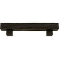 thumbnail image 2 of Ekena Millwork 6"H x 10"D x 72"W Riverwood Faux Wood Fireplace Mantel Kit w/ Alamo Corbels, Natural Ash, 2 of 10