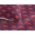 thumbnail image 3 of Ambesonne Art Deco Quilted Bedspread Set 3 Pcs, Nostalgic Shell Motif 80s, Twin, Plum Magenta and Coral, 3 of 4