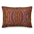 thumbnail image 2 of Creative Products Red Colored Folk Pattern 14x20 Indoor / Outdoor Pillow, 2 of 3