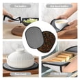 thumbnail image 7 of Pofeuu Color Music Print Silicone Pot Mat Mitten With Hanging Loop Heat Resistant Oven Mitts Non-Slip Bbq Baking Smoking Potholders, 7 of 7