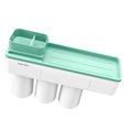 thumbnail image 2 of Taza de adsorción Cepillo de dientes Soporte para pasta de dientes Baño familiar Baño Sin perforaciones Soporte para cepillo de dientes para teléfono, Verde, 3 tazas seitruly HA2692-05B, 2 of 6