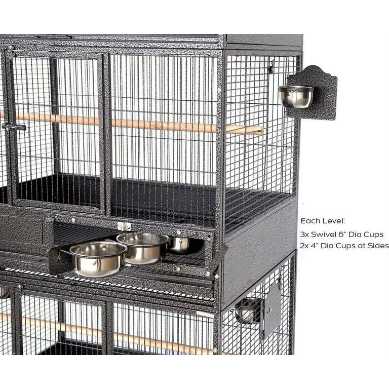 X-Large Durable Wrought Iron Double Stackers Breeding Bird X-Large Durable Wrought Iron Double Stackers Breeding Bird