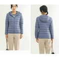 thumbnail image 6 of Women's Short Down Coat Packable Puffer Jacket With Hooded Winter Ultra Light Outerwear, 6 of 7