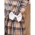 thumbnail image 6 of Newborn Baby Girls Romper 3 Months Girls Bodysuit Newborn Girls Sleeveless Summer Bodysuit Cute Bowknot Plaid Bodysuit Apricot, 6 of 8