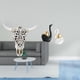 thumbnail image 2 of Escultura Tribal De Cabeza De Toro Y Figuras De Cisne, Adorno De Mesa, Artesanía, Decoración Para Colgar En La Pared, Para La Entrada Del Dormitorio, La Oficina Y La Casa De Campo., 2 of 8