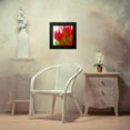 thumbnail image 4 of Tenoever, William 15x15 Black Modern Framed Museum Art Print Titled - Flora in Red 1, 4 of 5