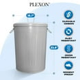 thumbnail image 4 of Plexon 20 Gallon Metal Trash Can with Lid Outdoor Large Trash Bin Steel Garbage Can for Garage Patio Farmhouse Bucket Bird Seed Storage Can Heavy Duty Round Container, 4 of 9
