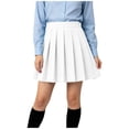 thumbnail image 4 of KICILVS Girls School Uniform Skort Pleated Elastic Waist Skirts with Built-In Shorts Back to School Outfits 2-16 Years, 4 of 7