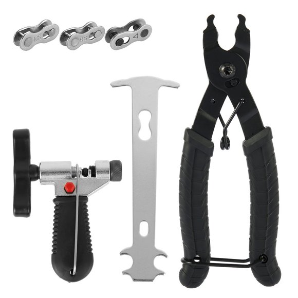 Willstar Professional Bike Bicycle Chain Repair Tool Kit Bike Chain Breaker Splitter Hook Plier Bike Chain Removal Tool Chain Wear Indicator Chain Checker