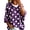 Dark Purple, variant on Cardigan Sweaters for Women Acrylic V Neck 3/4 Sleeve Loose Hooded Knit Pullover Sweater With Side Storage Pockets