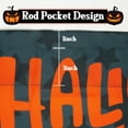 thumbnail image 5 of Halloween Kitchen Curtains 3 Piece Set, Orange Pumpkin and White Ghost Kitchen Curtains Set for Windows Decor. Suitable for Home Farmhouse Decor, As a Gift for Holloween Holiday., 5 of 6