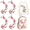 B, variant on TripleHBB 4Pcs Cherry Blossom Patches Iron on,Embroidery Flower Iron on Patches,Appliques DIY Trim for Jeans Garment Jacket Backpack Decoration Cherry Blossom Patch Flower on