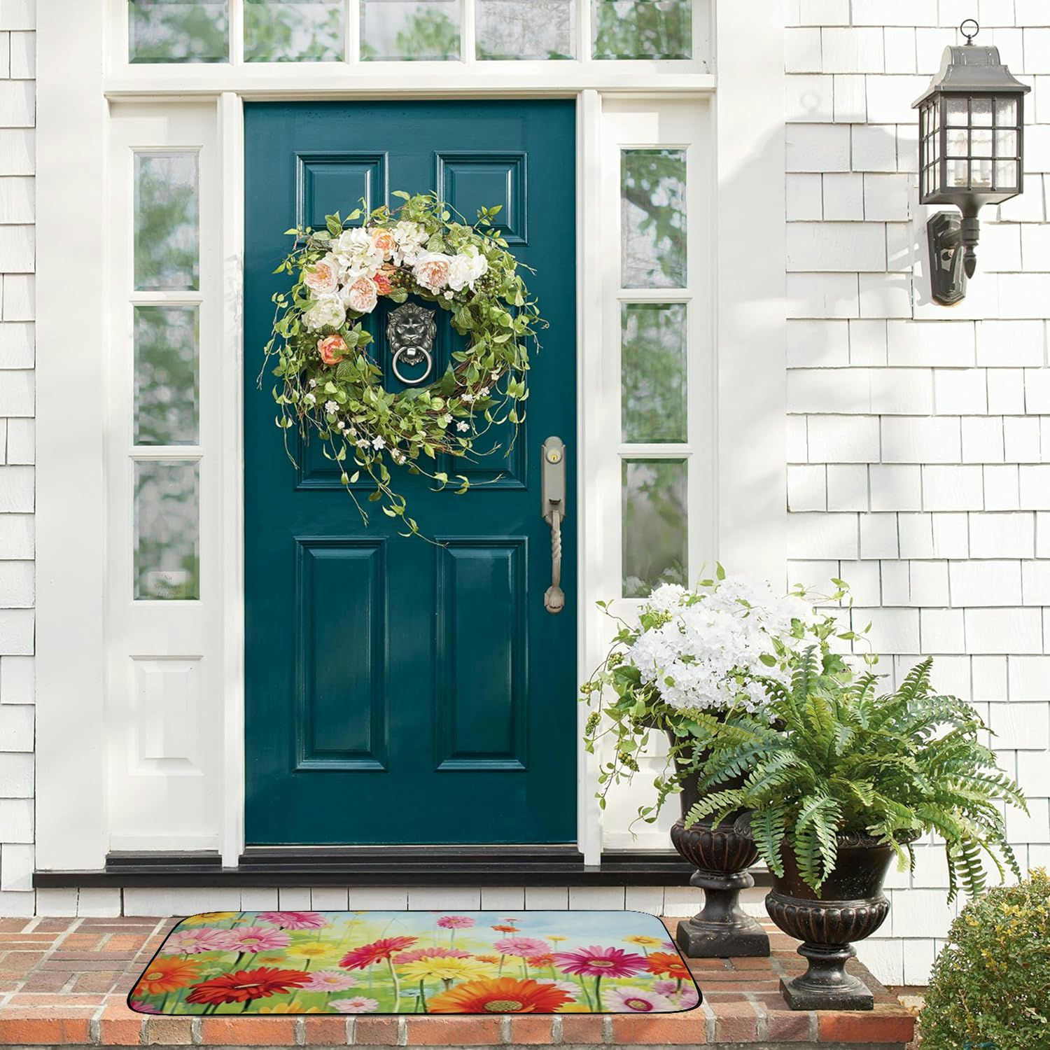 Heduofu Decorative Door Mat, Door Mat with Non-Slip Rubber Backing, Easy Cleaning, Traps Dirt, Rug for , Patio, Garage 19.68*47.24 in