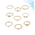 thumbnail image 3 of Houderco 1Jgo Anillo De Dedo Femenino Dorado Con Ondulado Y De, 3 of 8