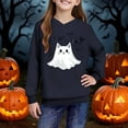 thumbnail image 6 of BLTIBY Halloween Sweatshirts Hoodies for Toddler Girl Boy Fall Winter Printed Long Sleeve Tops Comfy Pullover Blouse for Kids Navy 5-6 Years, 6 of 9