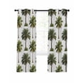 thumbnail image 7 of Tropical Trees Blackout Curtains for Bedroom, Summer Palm Trees Botanical Vintage Green Thermal Insulated Kitchen Drapes with Grommets, Light Blocking Window Treatment, 2 Panels 42" x 45", 7 of 7