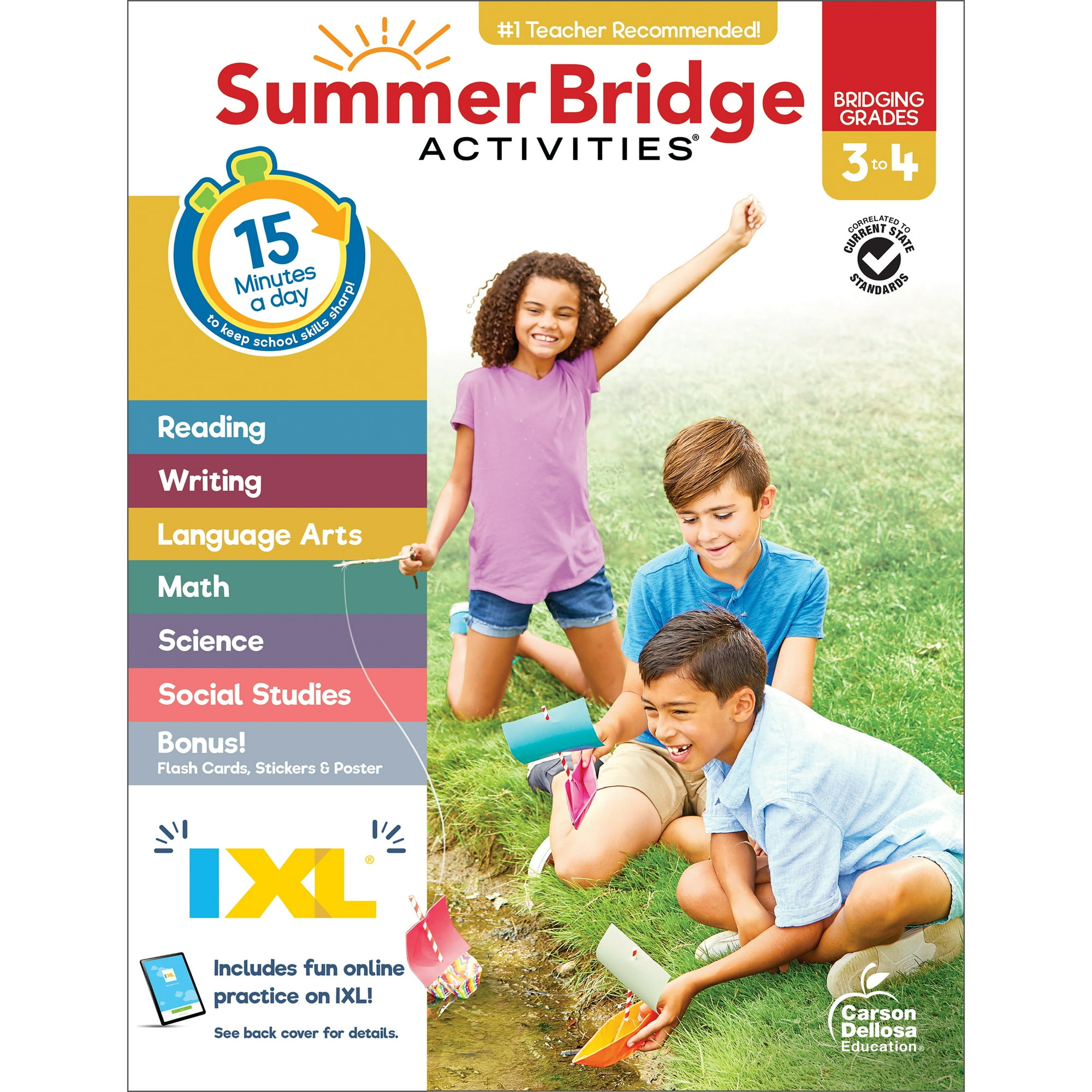 Summer Bridge Activities Workbook (160 pages) Grade 3-4